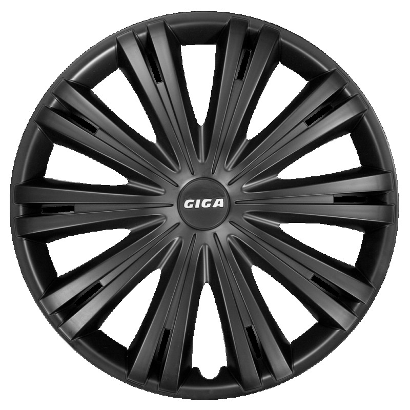 Wheel hub cover set - GIGA BLACK, 16