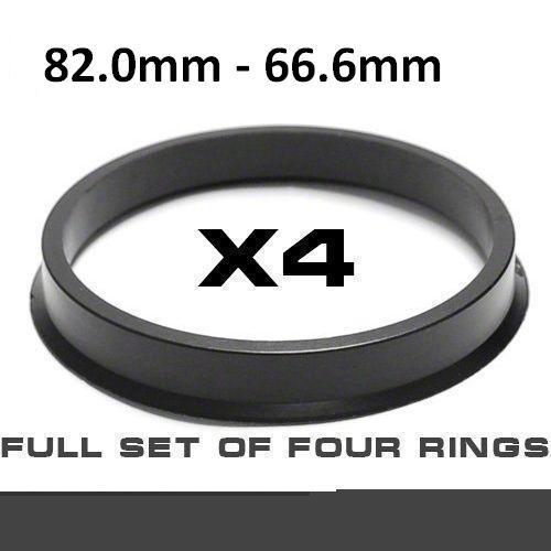 Wheel hub centring ring ⌀82.0mm ->⌀66.6mm