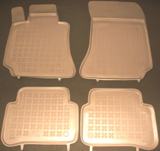 Rubber floor mat set Mercedes-Benz E-class W212 (2009-2017)with edges 