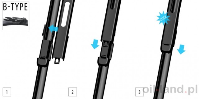 Wiper blade set  Mercedes-Benz, 70+65cm