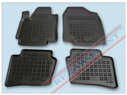Rubber floor mat  set Hyundai i20 (2008-2014) with edges