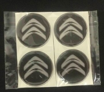 ALLOY WHEEL TRIM CENTRE CAP DECAL LOGO - Citroen, 60mm