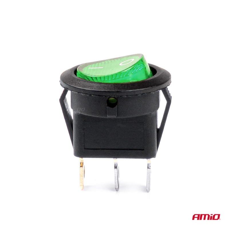 Green Switch On/Off, 12V/24V, max 20A (interruptor) 