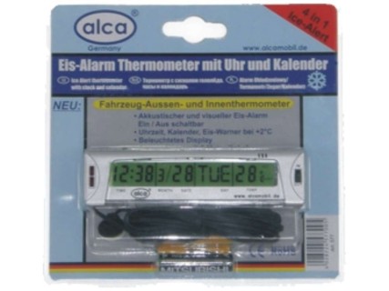 Termometrs with watch/calendar, with batteries