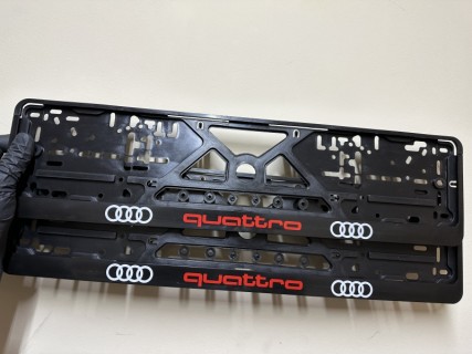 2pcs x Plate number holder - AUDI QUATTRO
