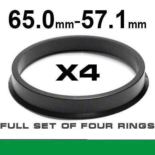 Wheel hub centring ring  65.0mm->57.1mm
