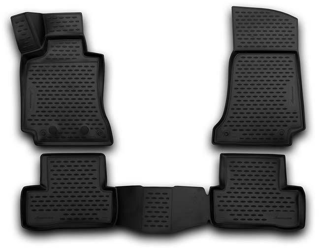 Rubber floor mat set Mercedes-Benz C-class W205 (2014-2021)