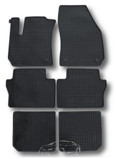 Rubber floor mats set Opel Zafira B (2005-2011)