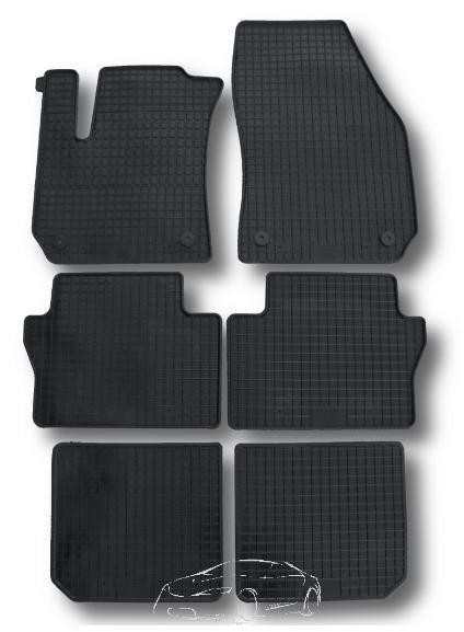Rubber floor mats set Opel Zafira B (2005-2011)