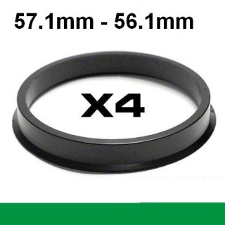 Wheel hub centring ring 57.1mm->⌀56.1mm 