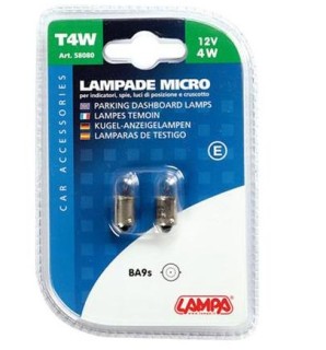 Set of bulbs  T4W, 12V, 4W