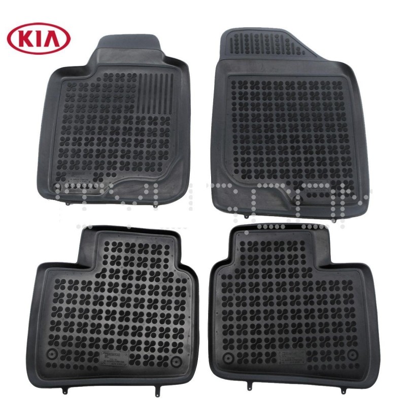 Rubber floor mat set Kia Magentis (2005-2009) with edges