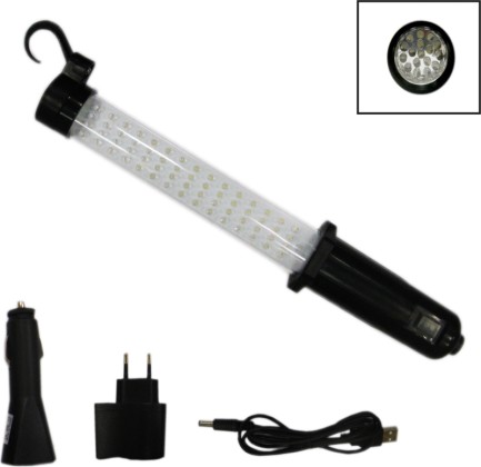 77 LED magnetic work light, 12V USB