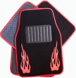 Car mats - Red flames