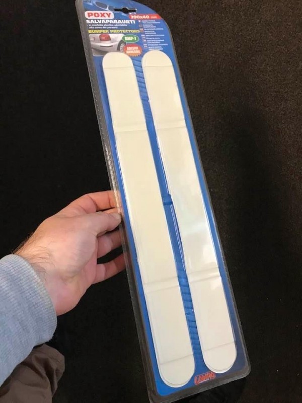 2PCS White color bumper protectors 39x40cm 