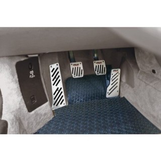 Aluminium footrest board with rubber-grips