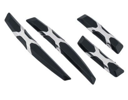 Black/chrome door protectors  X-type 