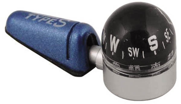 Cruiser, adhesive compass