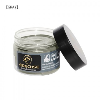 Grey color Leather restoration and repair cream-gel, 50ml. 