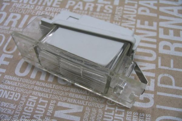 Number plate light Renault Clio (2005-)/Megane (2002-2008)