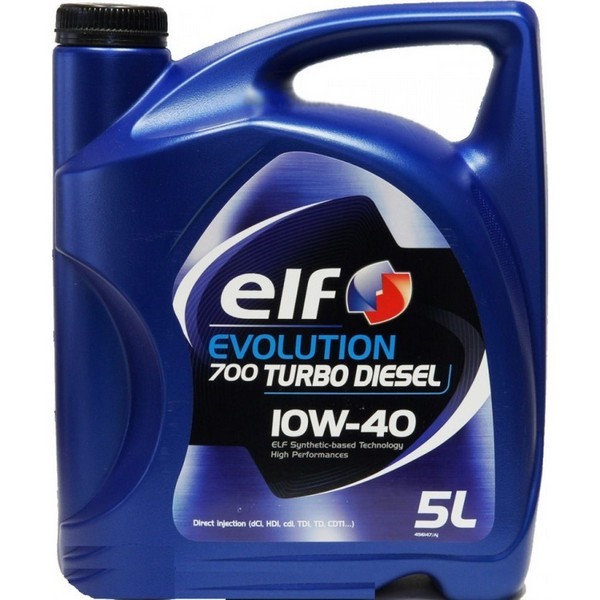Semi-syntetic  ELF EVOLUTION 700 TURBO DIESEL 10W40, 5L 