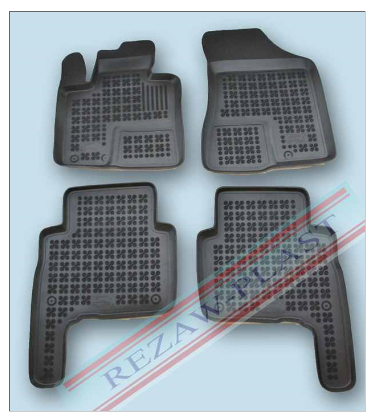 Rubber floor mat set  Kia Sorento (2009-) with edges