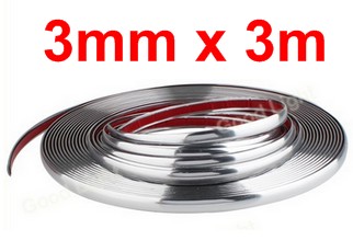 Car decor, chrome, 3mmx3m