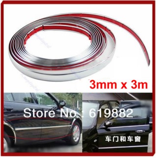 Car decor, chrome, 3mmx3m
