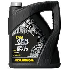Syntetic oil - Mannol  NISSAN, RENAULT SAE 5W-30, 5L 