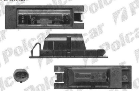 Number plate light Opel Meriva A (2003-2010)