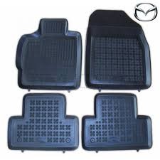 Rubber floor mat set Mazda CX-7 (2006-2009) with edges