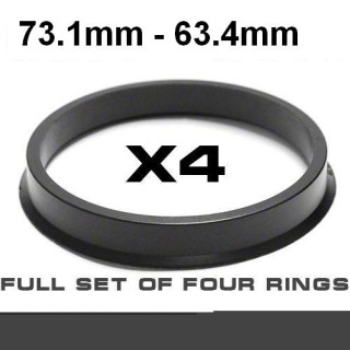Wheel hub centring ring  73.1->63.4mm