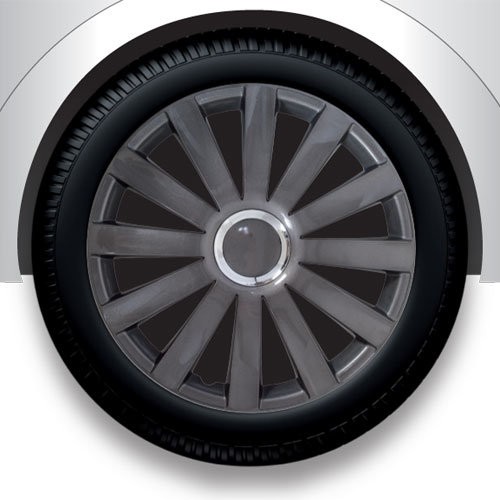 Wheel covers set - Spider Pro Black, 14
