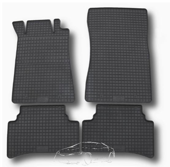 Rubber floor mats set Mercedes C-klasa W202 (1993-2001)