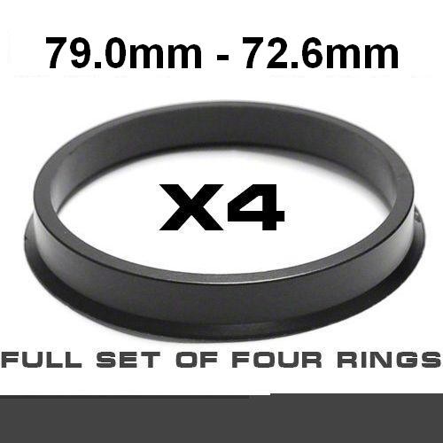 Wheel hub centring ring 79.0mm ->72.6mm