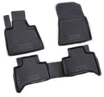 3D Rubber floor mat  set  Audi Q7 (2005-2015) with edges