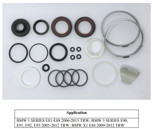 Steering rack repair kit BMW 1-series E81-E88 (2006-2013); 3-series E90/E91/E92/E93; X1 E84 (2009-2012)