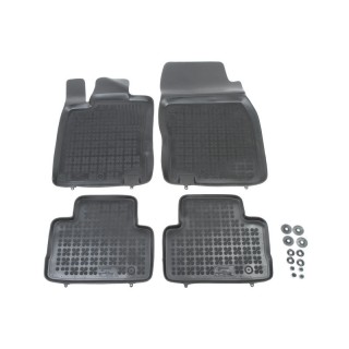 Rubber floor mats set Nissan Qashqai (2013-)/ X-Trail (2013-), with edges 