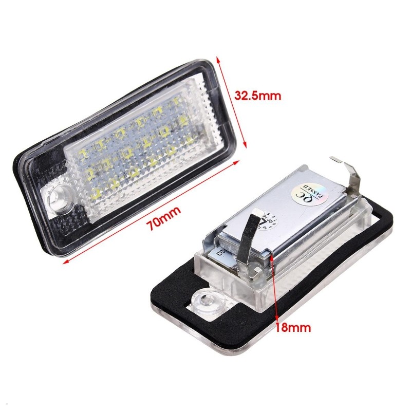 LED License plate light A3/ A4 B7/ A6 C6 / A5 / A8 / Q7, left + right side