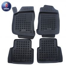 Rubber floor mats set Saab 95 (1998-2010), with edges