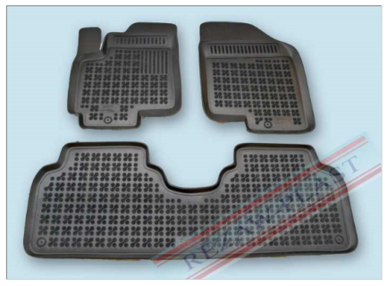 Rubber floor mat set Kia Venga (2010-) with edges