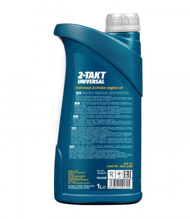 Mineral oil for 2-stroke engines - Mannol 2-TAKT UNIVERSAL, 1L