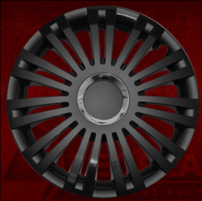 Wheel covers set  - Excellent Black, 15"