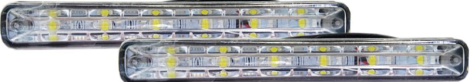 Daytime running lights 6LED, E4, white, 12V  