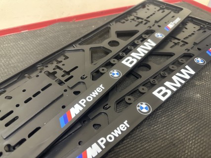2PCS x Plate number holder - MPOWER BMW