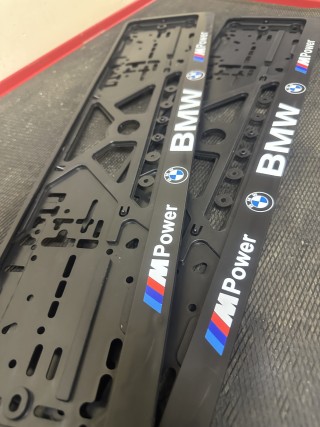 2PCS x Plate number holder - MPOWER BMW