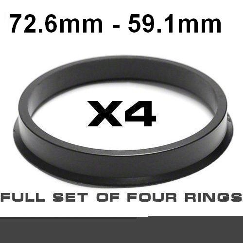 Wheel hub centring ring 72.6mm ->59.1mm