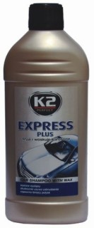 Car shampoo with wax (lemon smell, concentrate), 500ml.