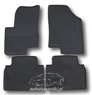 Rubber floor mat set Kia Venga (2010-)