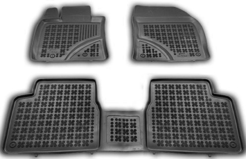 Rubber floor mat  set Toyota Avensis (2009-2015) with edges